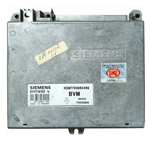 Modulo De Inyeccion Renault 19 1.8 8v (05805698)