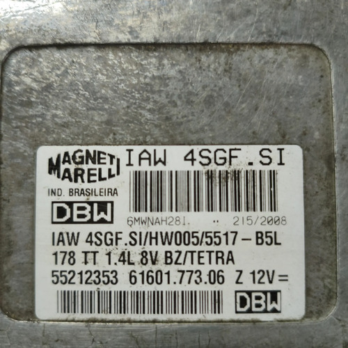 Modulo De Inyeccion Fiat Palio 1.4 8v Fire (05887601) - Imagen 2