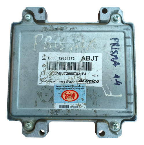 Modulo De Inyeccion Chevrolet Prisma 1.4 8v (04718939)