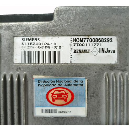Modulo De Inyeccion Renault Megane 1 1.6 (06193011) - Imagen 2