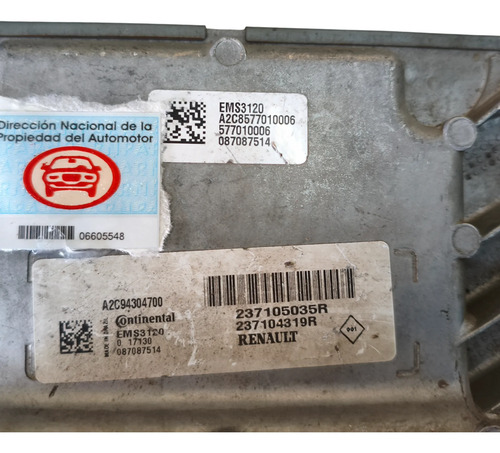 Modulo De Inyeccion Renault Logan 1.6 16v (06605548) - Imagen 2
