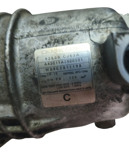 Compresor De A/a Nissan Tiida 1.8 16v (05904002) - Imagen 3