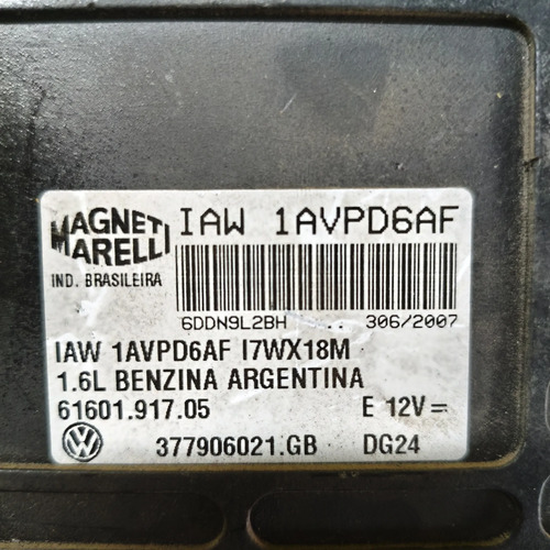 Modulo De Inyeccion Vw Gol 1.6 8v (05039453) - Imagen 2
