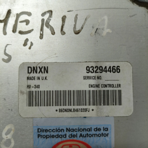 Modulo De Inyeccion Chevrolet Meriva 1.8 8v (06595210)