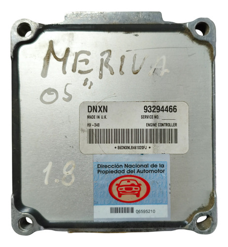 Modulo De Inyeccion Chevrolet Meriva 1.8 8v (06595210) - Imagen 3