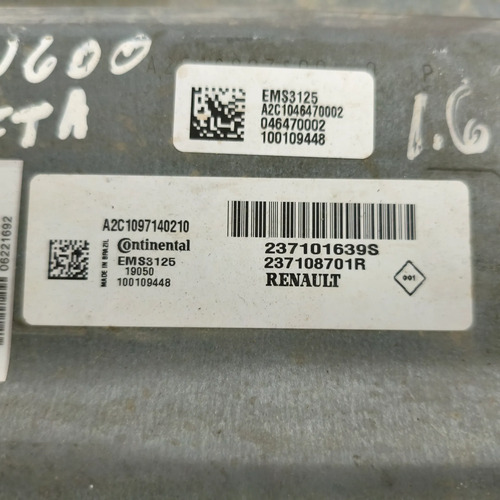 Modulo De Inyeccion Renault Kangoo 1.6 (06221692) - Imagen 2
