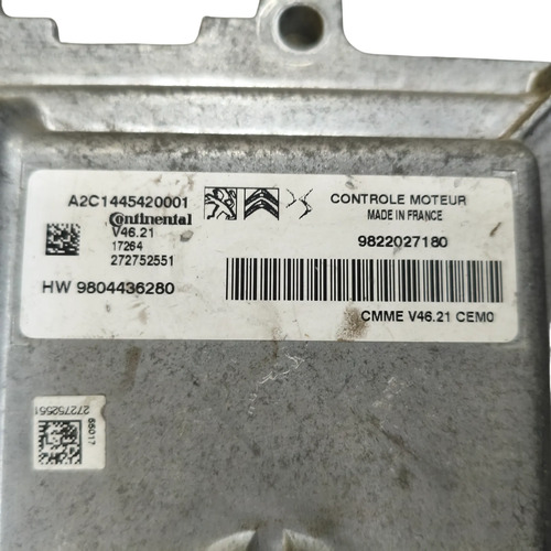 Modulo De Inyeccion Citroen Nuevo C3 1.6 16v (06879103) - Imagen 2