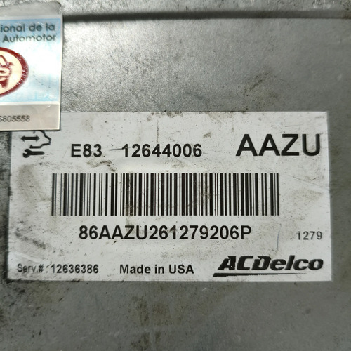 Modulo De Inyeccion Chevrolet Agile 1.4 8v (06605558) - Imagen 2