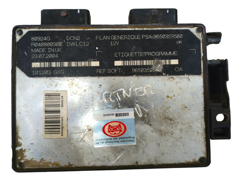 Modulo De Inyeccion Peugeot Partner 1.9 Diesel (06226576)